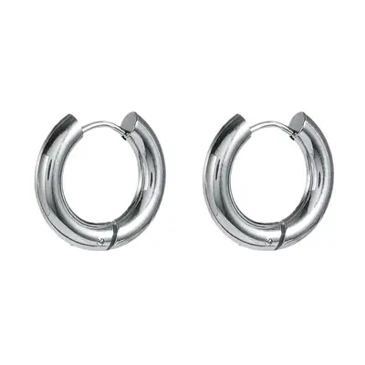 316 stainless steel wire coil hoop earrings, eco-friendly