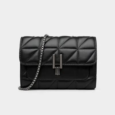 2025 Women's Small Square Chain Bag with Diamond Quilting - 8
