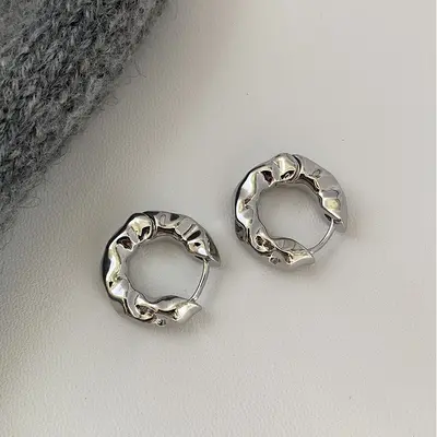 Heart design spiral geometry earrings creative style - 12