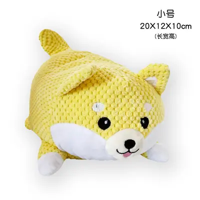 Durable Chew-Resistant Dog Plush Toy Squeaky Pig Sleep Companion - 11