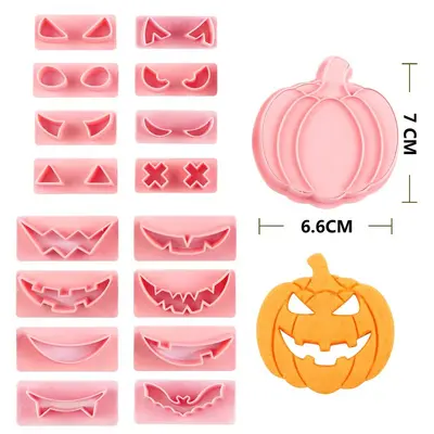 Cadılar Bayramı 3D stereo kurabiye kalıbı, kek ve fondant için