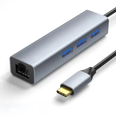 Tip C Gigabit ağ kartı hub USB HUB 100M 3.0 bağlantı istasyonu RJ45 splitter tip C ağ bağlantı noktası