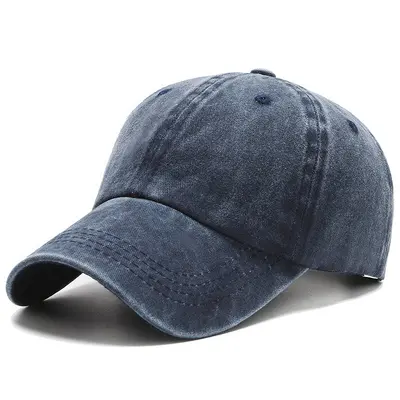 Vintage Washed Pure Cotton Cap Sun Protection Baseball Cap Duck Bill Cap Retro Style Sun Hat Custom Logo - 10