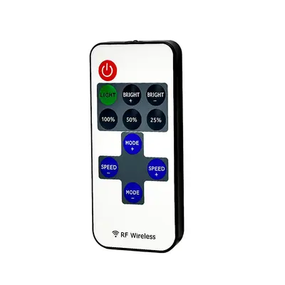 SD kartlı sınır ötesi RF433 kablosuz 2.4G kızılötesi uzaktan kumanda RF 11 tuşlu ışık şeridi sihirli denetleyici üreticisi