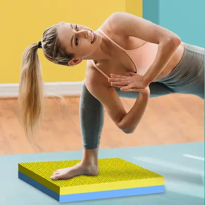 Verdickte Balance-Yogamatte, weich und rutschfest, für Core-Training und Planks - 2