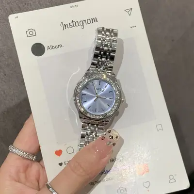 New Minimalist Elegant Lightweight Luxury Fashion Women's Watch with Diamond-Embedded Steel Band High-Grade Appearance Direct Factory Sales Hot-Selling Model - 7