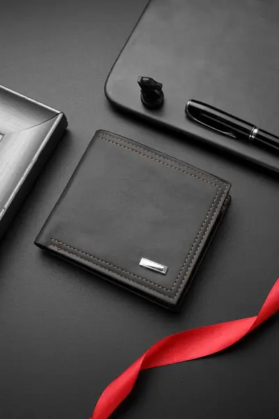 Herren-Lederbrieftasche, multifunktional, kurzes Modell - 6