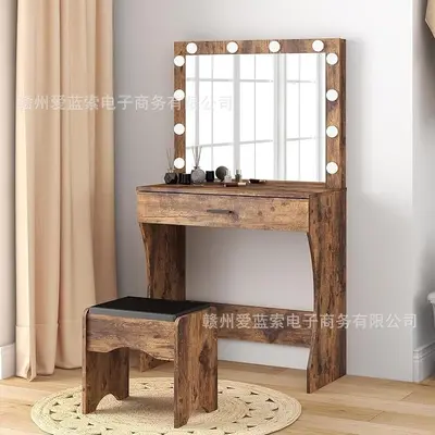 Board-Style Minimalist Dressing Table