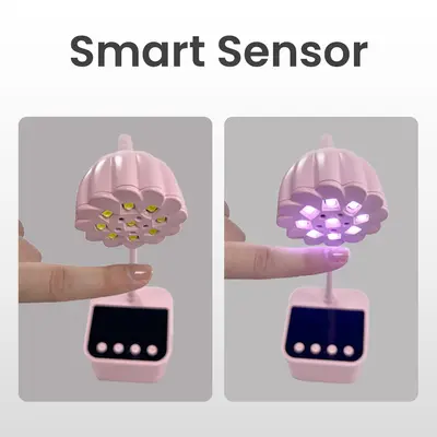 Mini taşınabilir UV tırnak kurutucu, akıllı kablosuz LED ışık - 5