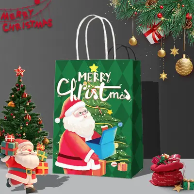 Neujahrs-Kraftpapier-Geschenktasche, Überraschungspaket - 7
