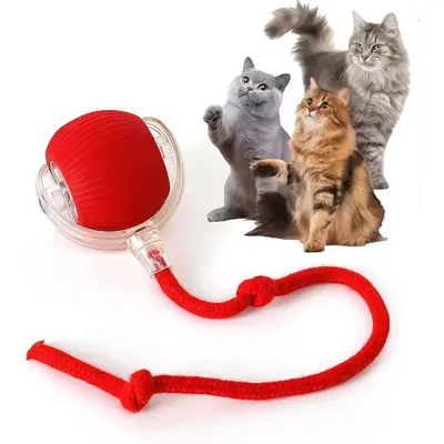 Smart Interactive Cat Teaser Ball, Boredom Relief - 6