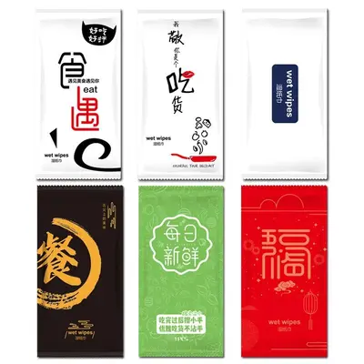 Disposable Individually Packed Wet Wipes for Hotels and Takeaway Service