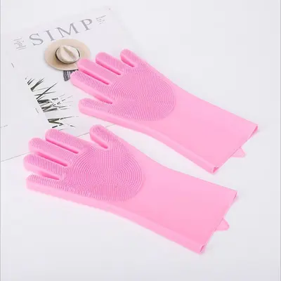 Pet Bath Gloves, Cat Bath Brush and Silicone Massage Brush for Dogs - 12