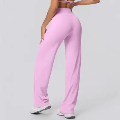 Yoga taytı, deri dostu, düz paça, geniş kesim - 12