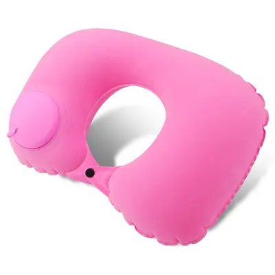 Inflatable U-Shaped Travel Pillow Portable Neck Support - 13