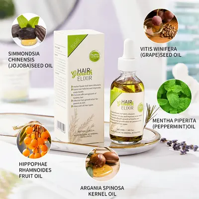 Rosemary Anti-Hair Loss Essential Oil, Herbal Scalp Massage Oil - 3