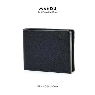 Erkek Kısa Cüzdan RFID Korumalı İki Katlı - 6