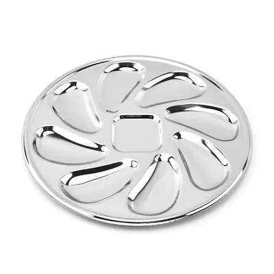 Stainless Steel Oyster and Snail Plate for Steaming and Barbecue - 6