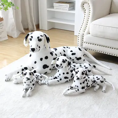Simulated Plush Dog Toy Figure, Spotted Dog, Shepherd and Beagle Plush Doll - 3