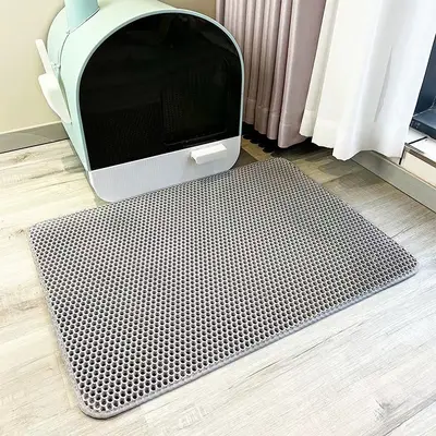 EVA çift katmanlı kedi kumu paspası, ekstra büyük kalınlaştırılmış evcil hayvan paspası, sızdırmaz kedi kumu paspası, kedi malzemeleri toptan satış - 8