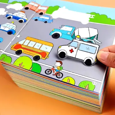 Aufkleber-Malbuch zur Konzentration, 2-6 Jahre