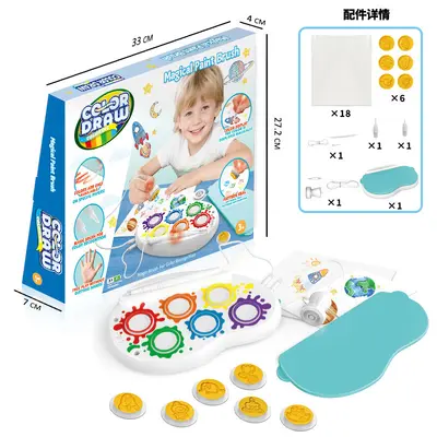 Magic paintbrush children's set, colorful, clean hands - 10