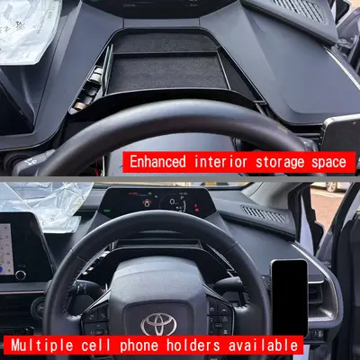 Для Toyota PRIUS 60 Series 23 года: ящик для хранения на торпеду с магнитным держателем для телефона, аксессуары для салона
