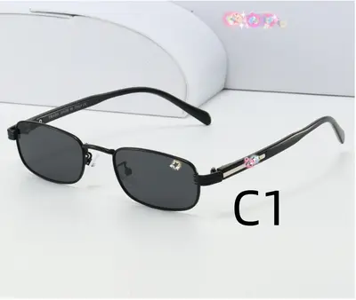 Full-Frame Metal Retro Sunglasses for Men and Women - 7