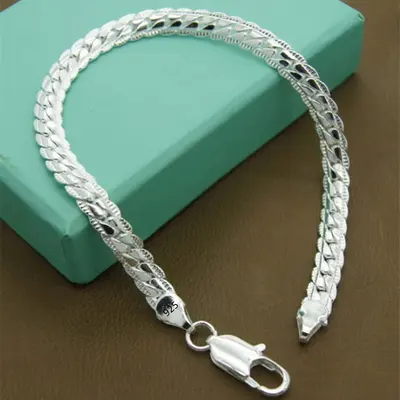 TEMU AliExpress popüler Avrupa ve Amerikan moda gümüş takı 18K altın kaplama takı 5MM araba dantel yan kolye 20-60cm - 5