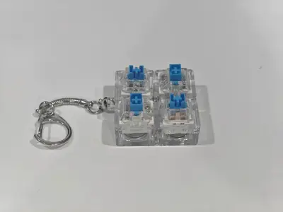 3D打印下沉式底座1键2键4键3键机械减压按键玩具解压钥匙扣试轴器 - 9