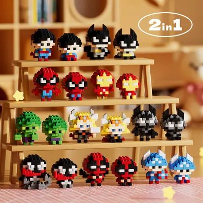 Micro Particle Building Block Set, Children's Educational Cartoon Toy - 3