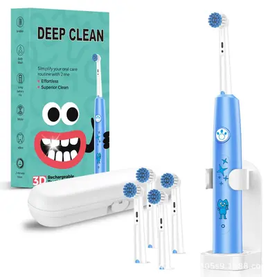 Children's rechargeable electric toothbrush with smart timer, CE certified