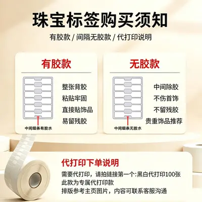 Tamper-Resistant Jewelry Label, Tear-Off Return and Exchange Coupon