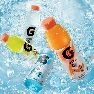 百事佳得乐运动饮料600ml*2蓝莓味+600ml*2橙味运动健身补充电解