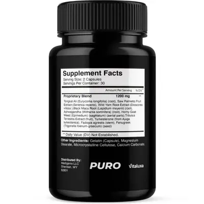 Капсулы пищевой добавки Puro Vitality Boost — популярный товар для трансграничной торговли в наличии, отгрузка напрямую с завода, доступен OEM