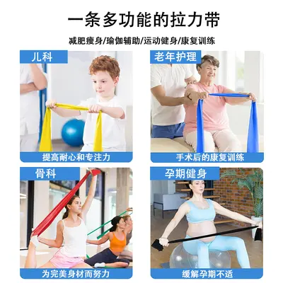 TPE Direnç Bandı, Yoga, Pilates ve Rehabilitasyon İçin Elastik Bant
