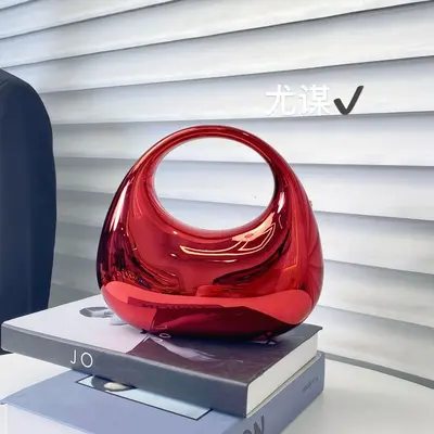 Glossy Acrylic Evening Party Bag in Candy Colours for Women - 7