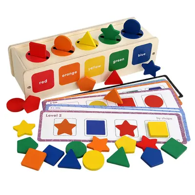 Montessori-Lernbox mit geometrischen Formen und Farben - 6