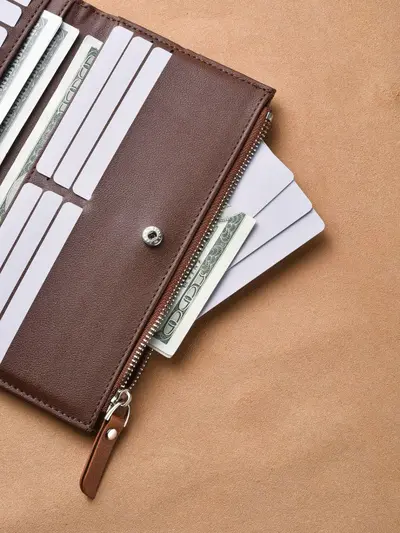 Men's Retro Wallet, Large Capacity, Multi-Card and Coin Compartments - 5