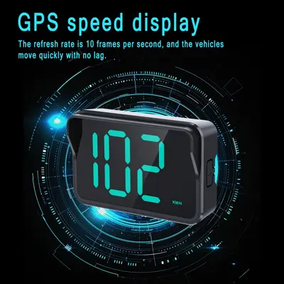 S9 2025 HUD baş-üstü ekran araç evrensel GPS Beidou hız göstergesi yeni enerji tramvay