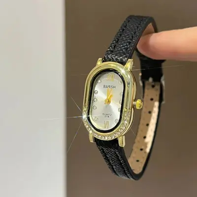 Women's watch, rectangular, rhinestone, vintage style - 3