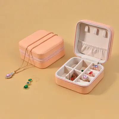 Tragbare Schmuckschatulle Europa Prinzessin Korea kleine Reise-Handschmuck-Schmucktasche Ohrringe Ring kleine Aufbewahrungsbox für Frauen - 9