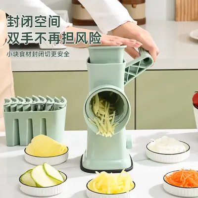 Drum vegetable slicer multifunctional hand-crank potato slicer - 5
