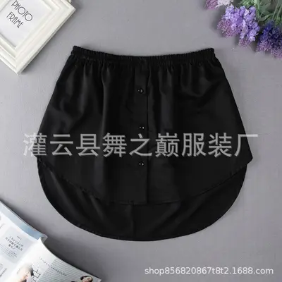 Korean Style White Half Skirt for Spring and Summer, Layering Skirt - 7