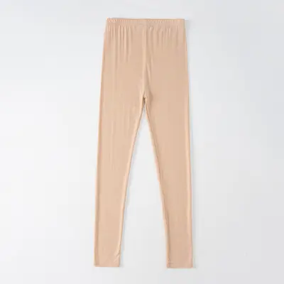 Modal Women's Leggings, Thin Spring Summer Style, Plus Size Black Yoga Pants - 11