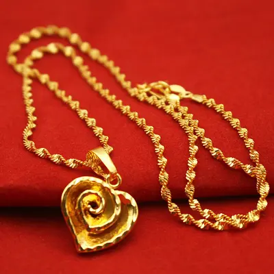 Women's Water Drop Pendant Necklace with Flower Collarbone Chain - 9
