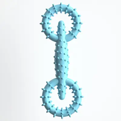 TPR Pet Pull Ring Dog Chew Toy, Interactive - 7