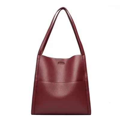 Waterproof Soft Leather Women's Tote Bag, Large Capacity - 9