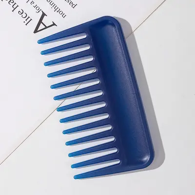 Wide-Tooth 3D Hair Smoothing Comb, Portable Plastic Card Comb - 9
