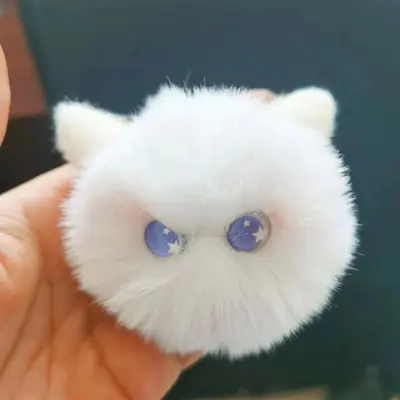 Sıcak satışta stokta kedi peluş oyuncak kolye uzun tüylü çok renkli isteğe bağlı çanta kolye giyim aksesuarı. - 9